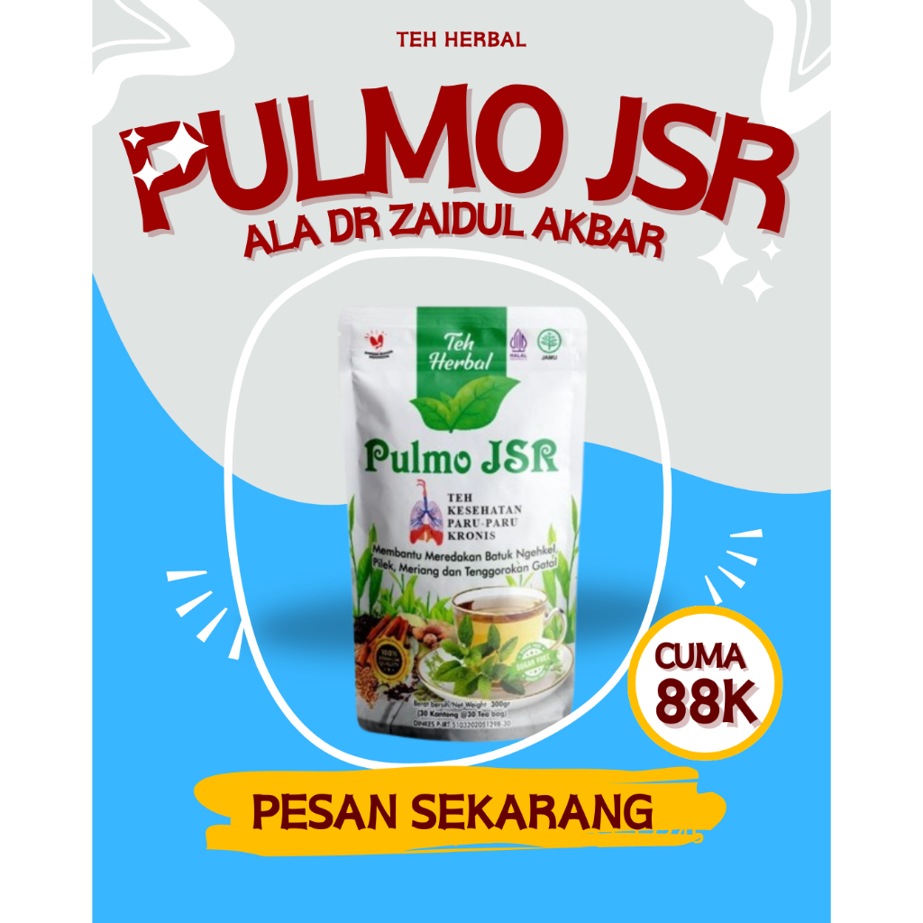 

teh pulmo jsr membantu membersihkan racun dalam paru