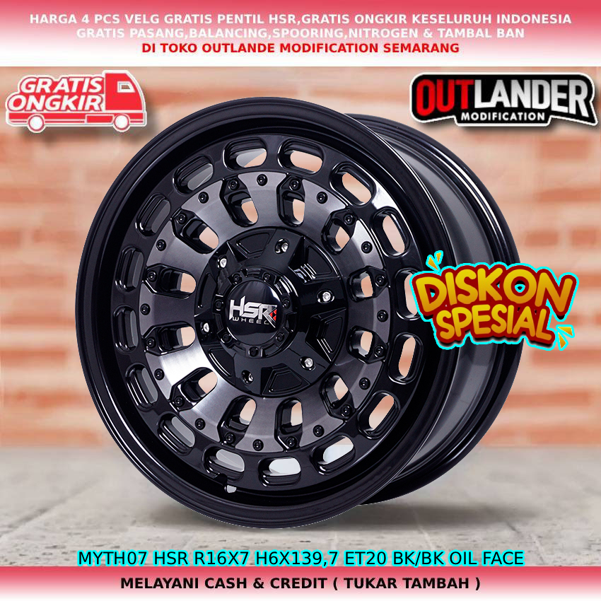 velg mobil Dmax Panther Pregio Travello BT50 L200 Pajero Strada Terrano velg R16 velg hsr myth07 R16