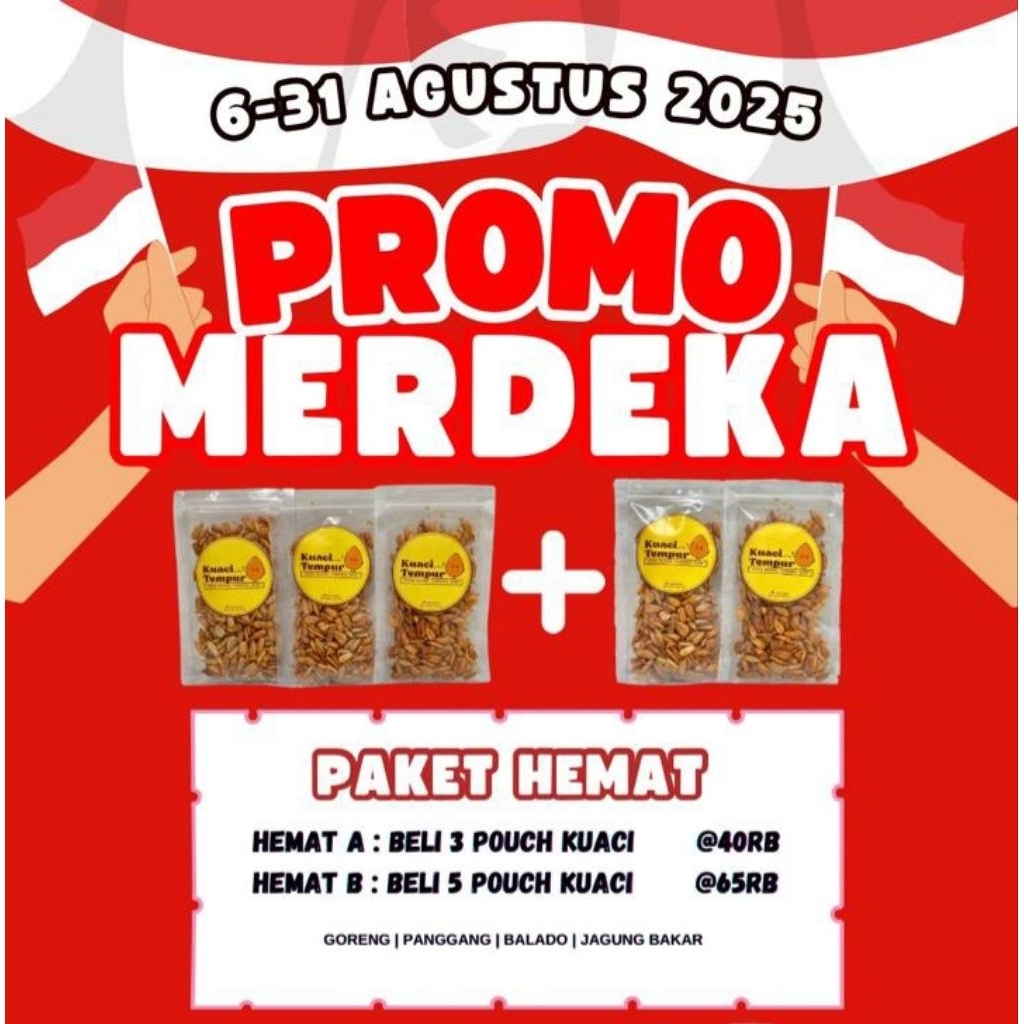

Kuaci Tempur Promo Merdeka | Bundling 3 Pouch | Homemade Snack