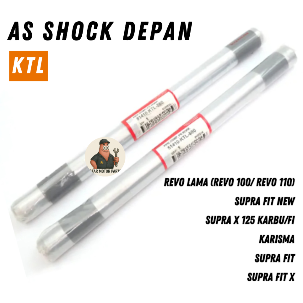 51410-KTL-880 As Shock Depan KTL Revo Lama 110 Supra Fit New Supra X 125 Karisma Supra Fit X Origina