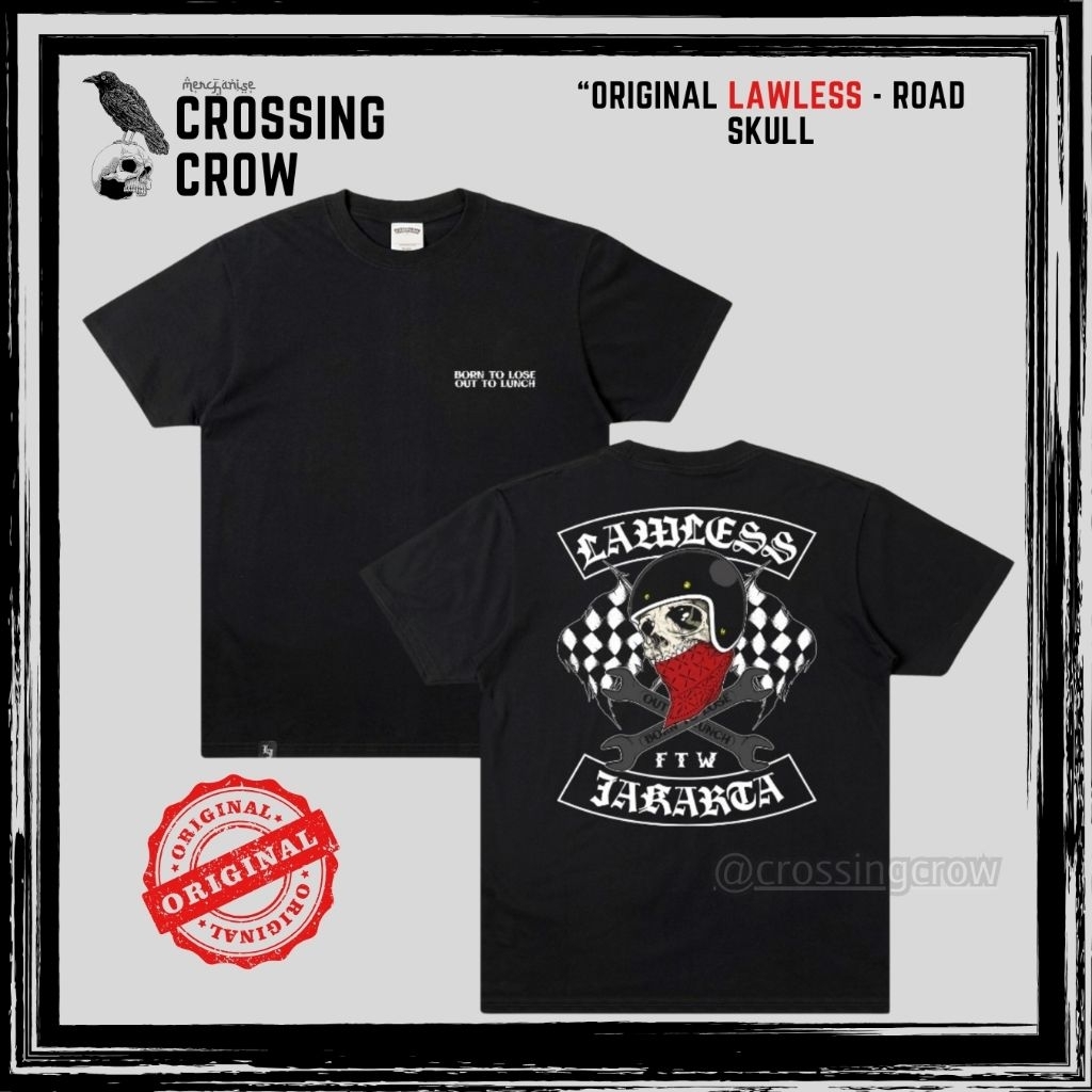 Kaos Lawless Original Artikel - Road skull