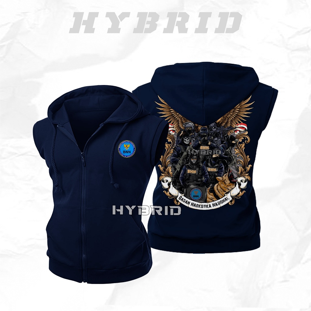 JAKET VEST ZIPPER INSTANSI BNN / CRIME BUSTER / ROMPI VEST ZIPPER BNN