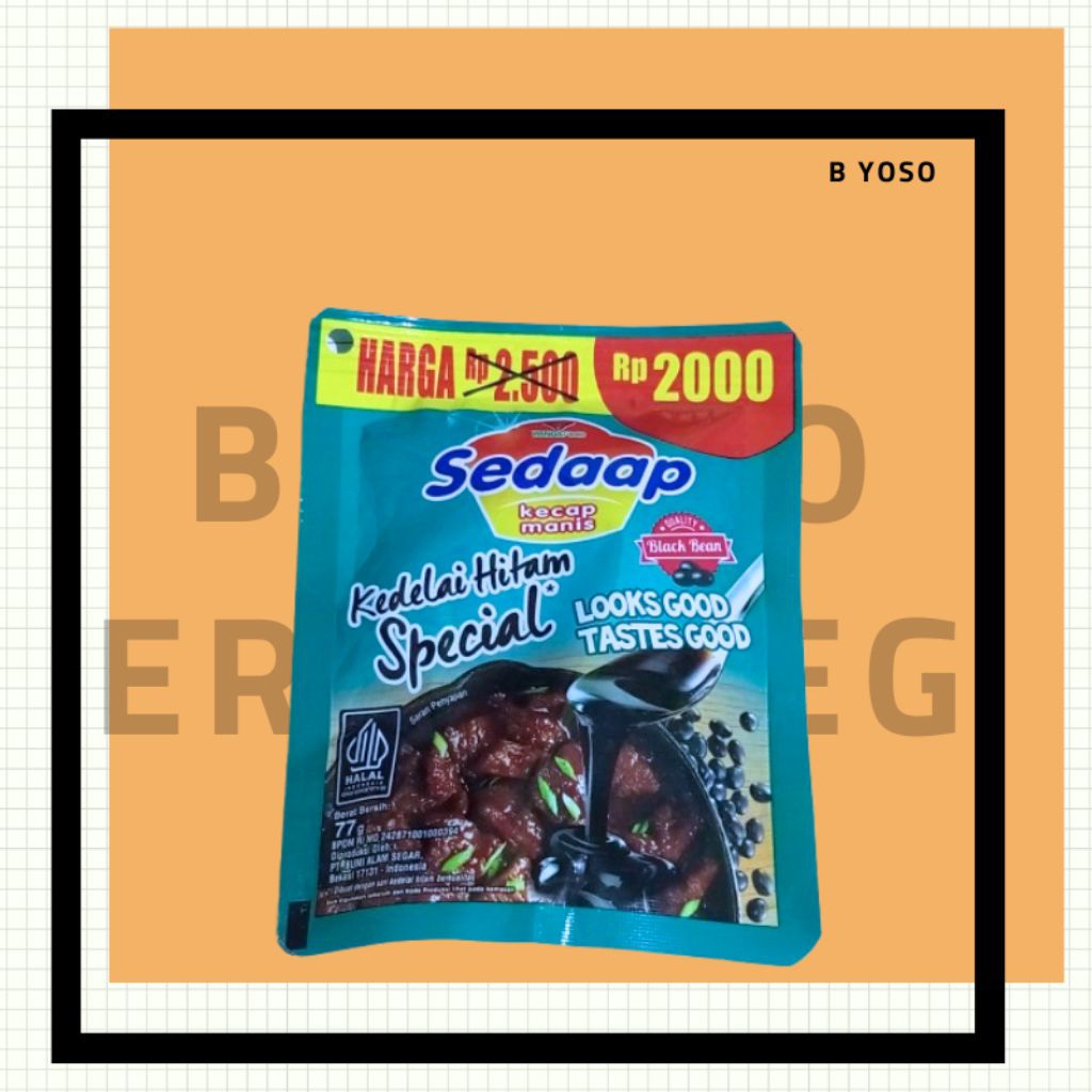 

Kecap Sedap, kecap manis per pcs