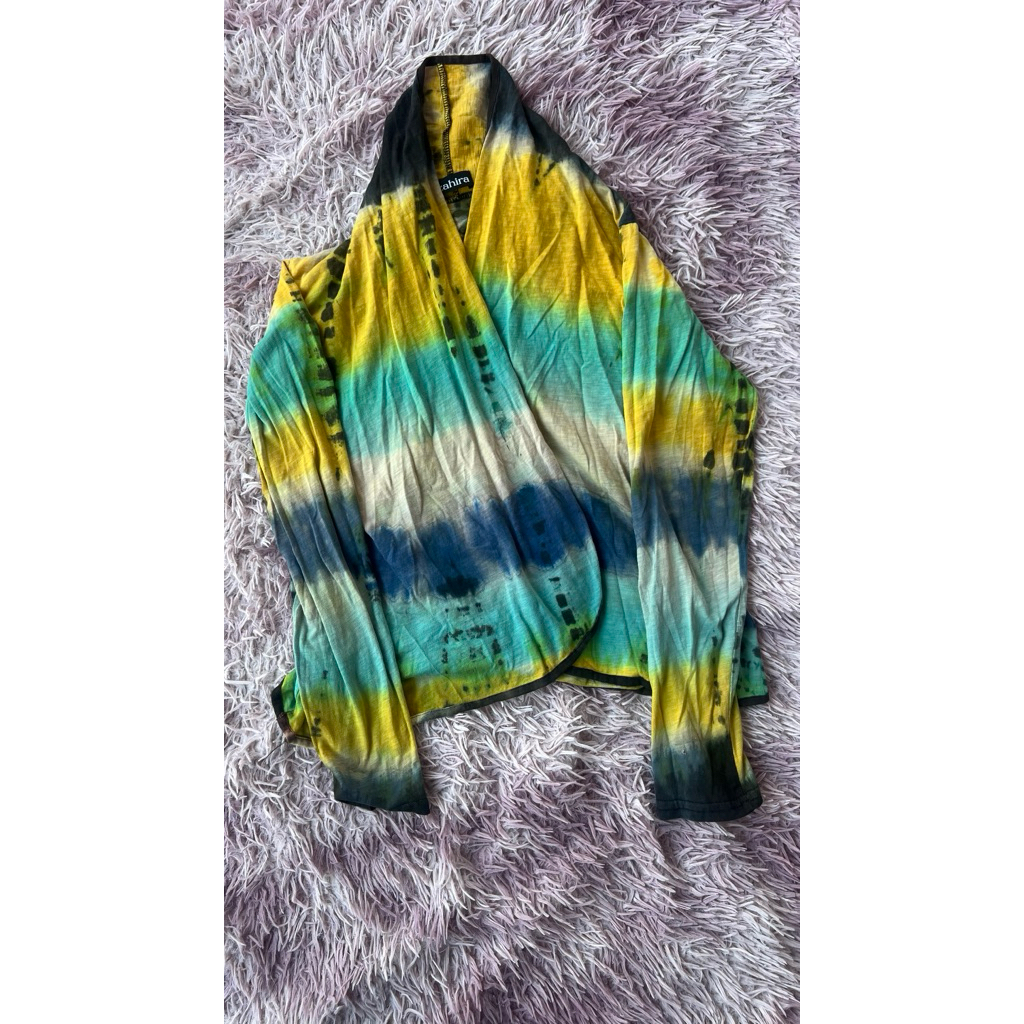 Preloved outer/cardigan bahan kaos bermotif // pemakaian pribadi