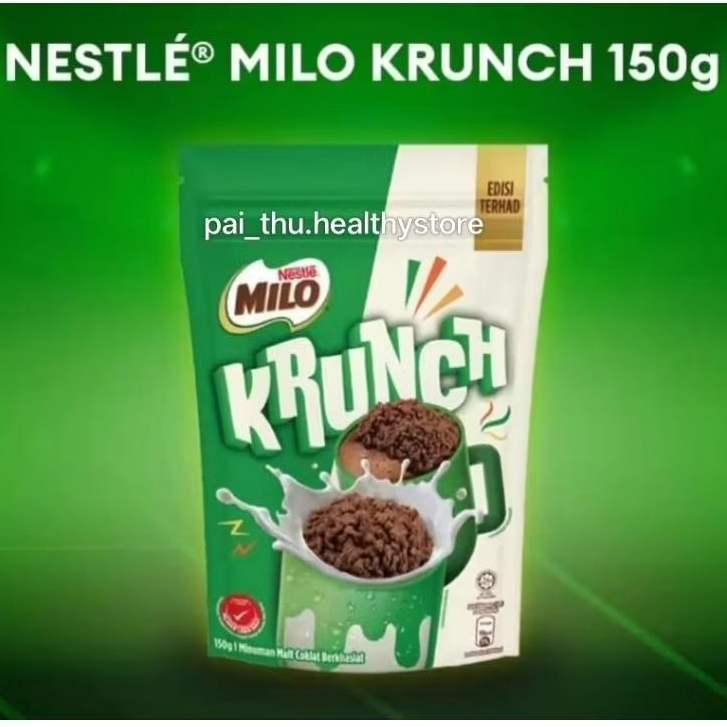 

Milo Krunch- Milo Garing pencampur yogurt, susu,eskrim, granola @150gr/pack