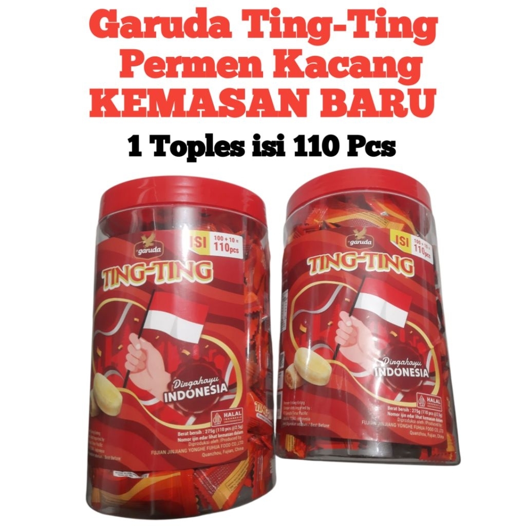

GARUDA TING TING KEMASAN BARU TOPLES ISI 110 PCS