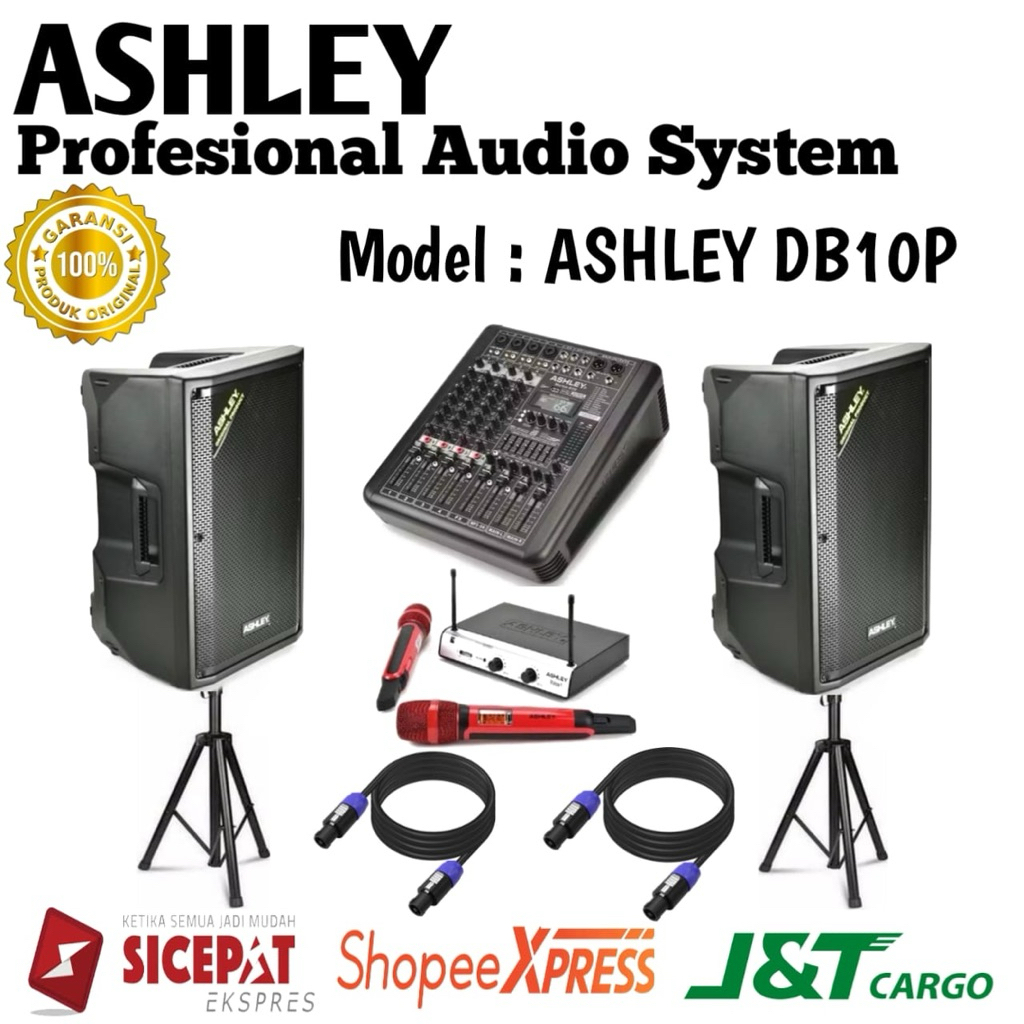 Paket Sound System Speaker Pasif Ashley Db10p Original Speaker Pasif Ashley 10inch