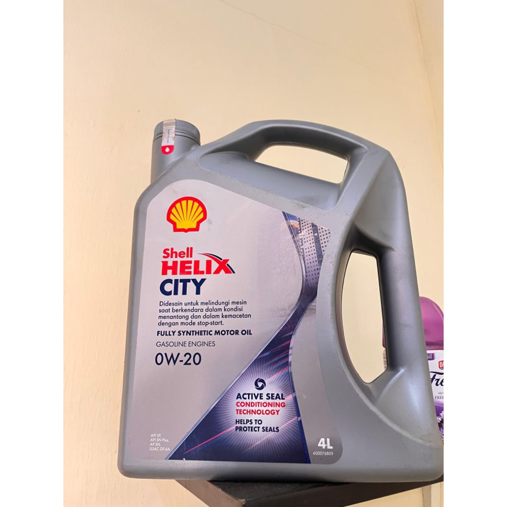 Oli SHELL HELIX CITY Sae 0W-20 Original Barcode