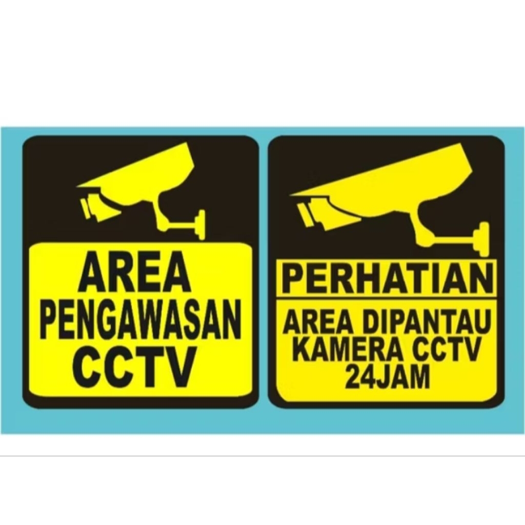 

Stiker CCTV murah/stiker CCTV 24 jam/ stiker sign kamera CCTV 24 jam area pantau