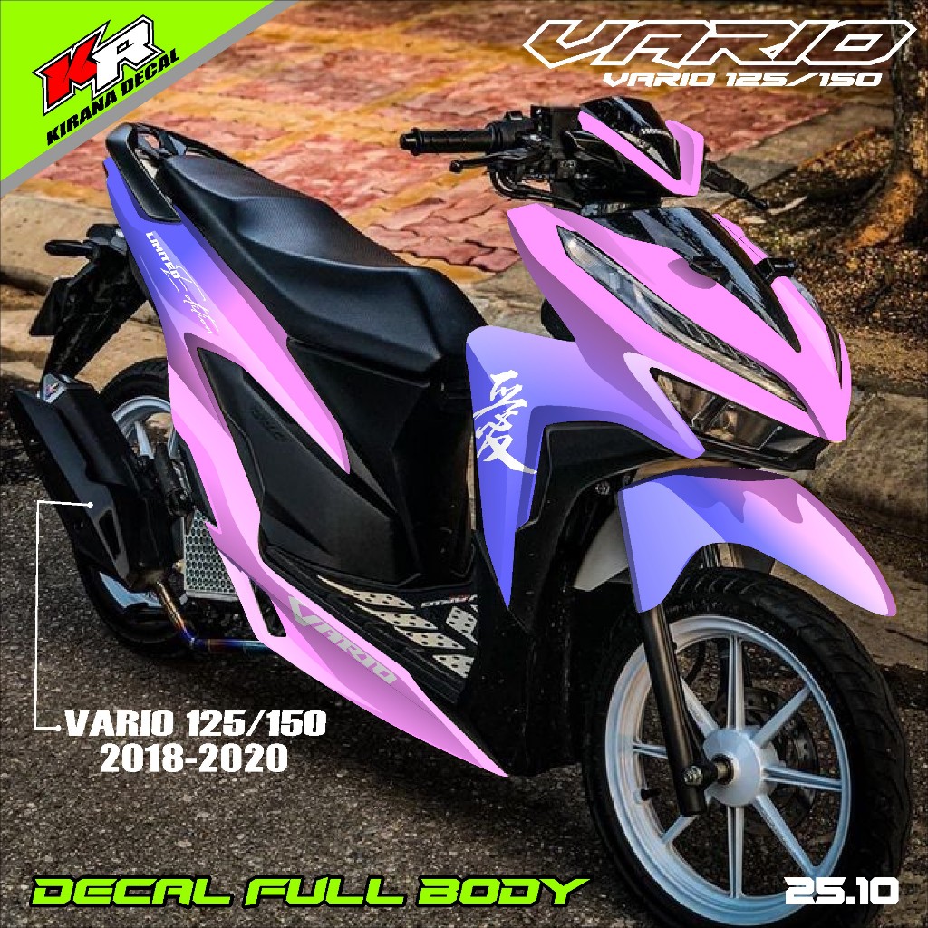 COD Decal Sticker Vario 150 New Full Body  Decal Stiker Vario 125 gen1 Full Body - Stiker Variasi Va