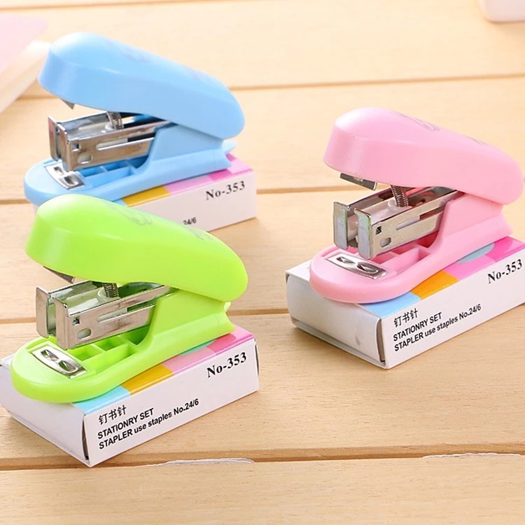 

Staples Stapler Mini Kecil Unik Lucu Bonus isi ATK Unik Lucu Set Staples multifungsi serbaguna praktis