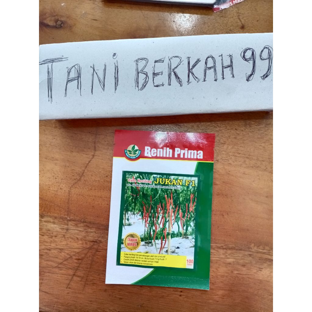 Benih Cabe keriting JUKAN F1 benih PRIMA exp 07.2026  | ori 212 |  kaliber