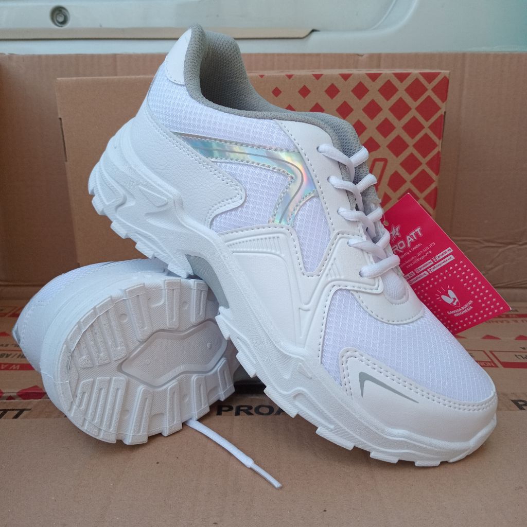 SEPATU PUTIH WANITA CASUAL PRO ATT ORIGINAL LIP504 / LIX520 / ADX05