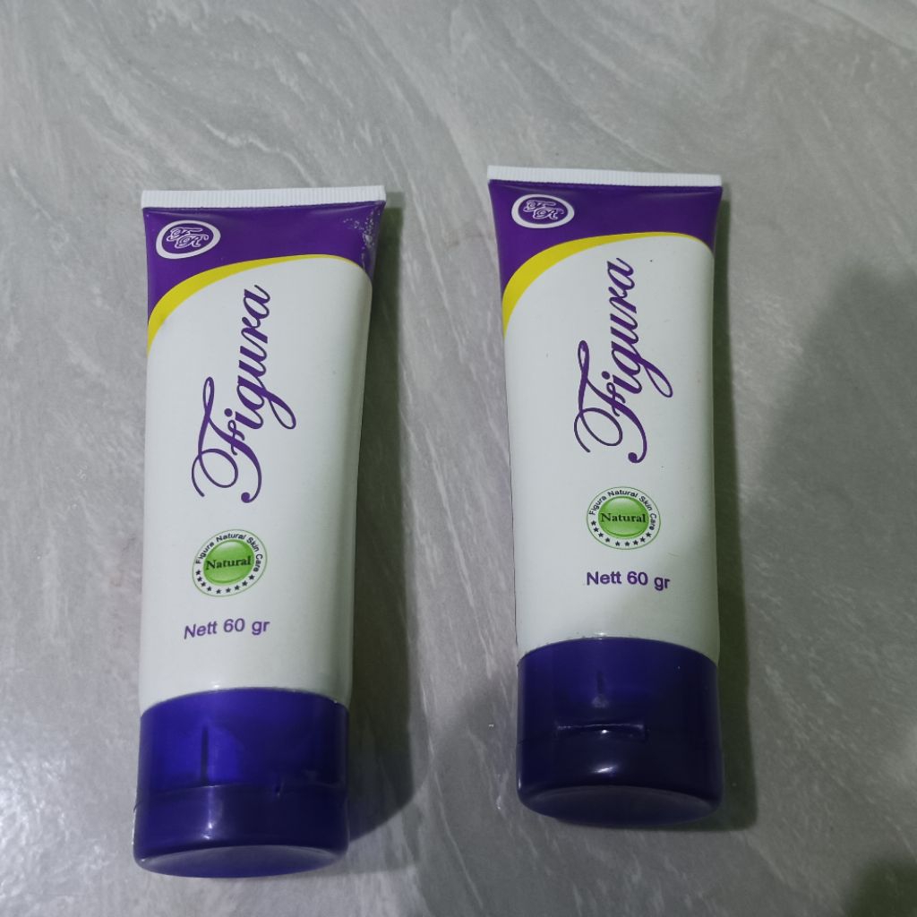 2 Pcs Cream Figura Skincare kemasan Tube 60 ml Free Tas Amplop