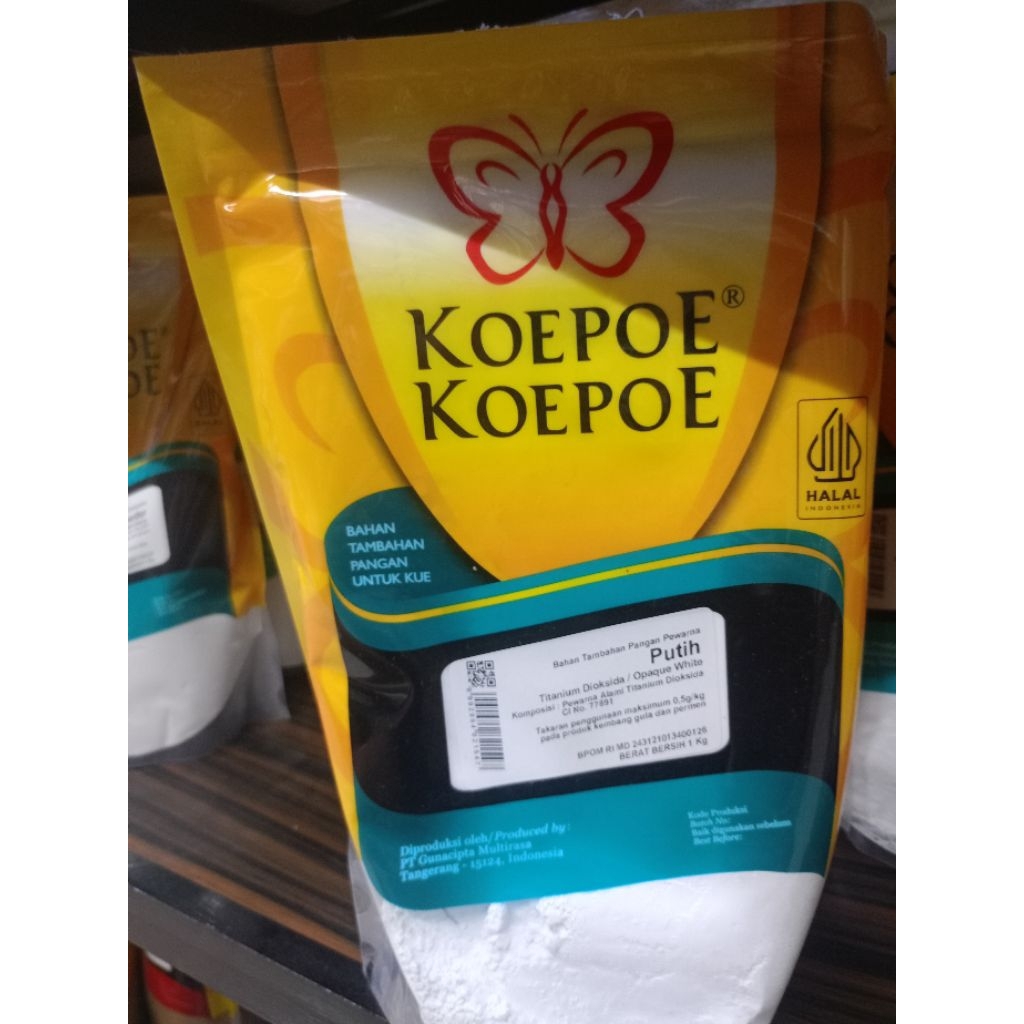 

Bubuk pemutih / Opaque White Koepoe 1 kg