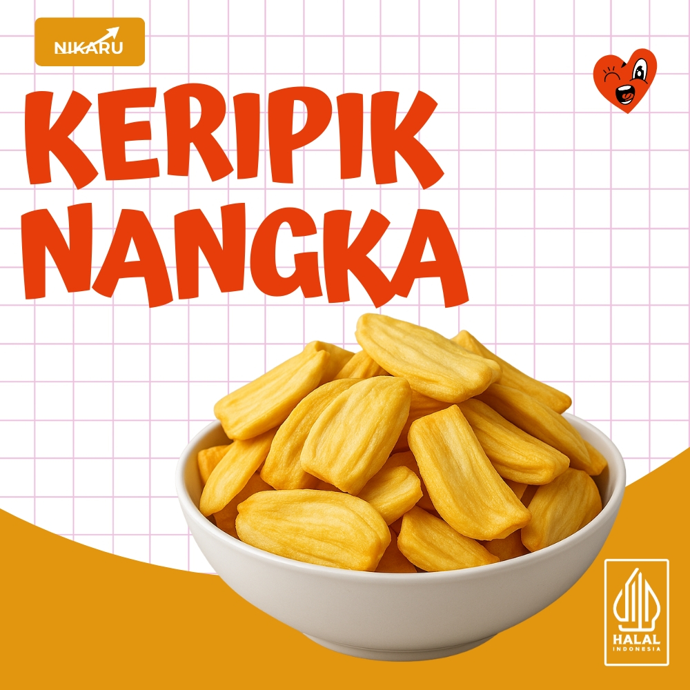 

KERIPIK BUAH NANGKA NIKARU JACKFRUIT CHIPS RENYAH SUPER ENAK EKSPOR OLEH OLEH MALANG TERMURAH