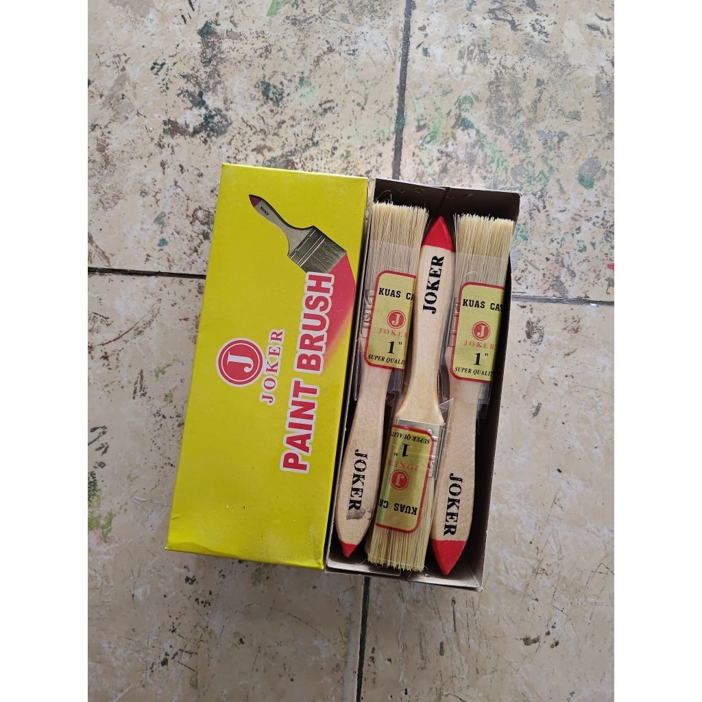 

KUAS CAT UKURAN 1 IN | KUAS UNTUK CAT | DI JUAL PER SATU PAK ( ISI SATU LUSIN )
