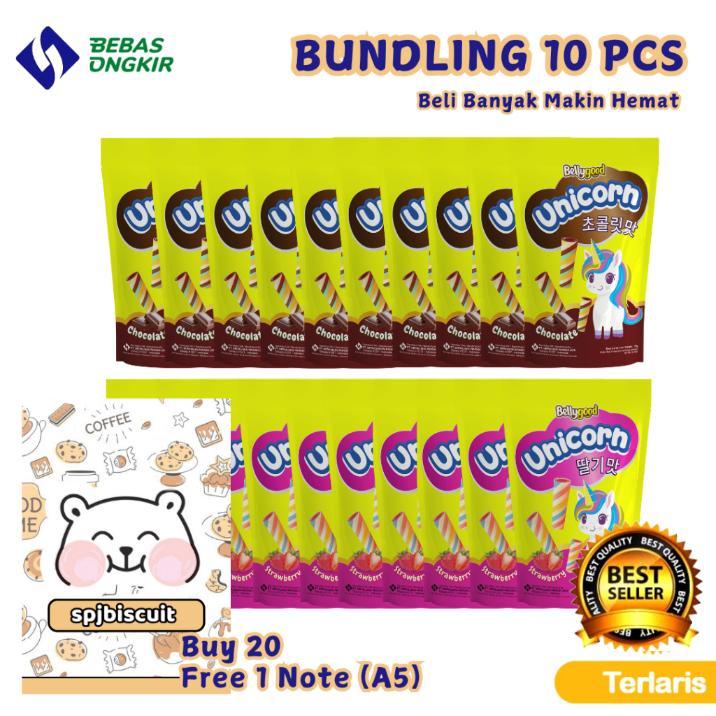 

Bellygood Unicorn Rasa Coklat dan Strawberry Pouch 30 gr - Isi 10