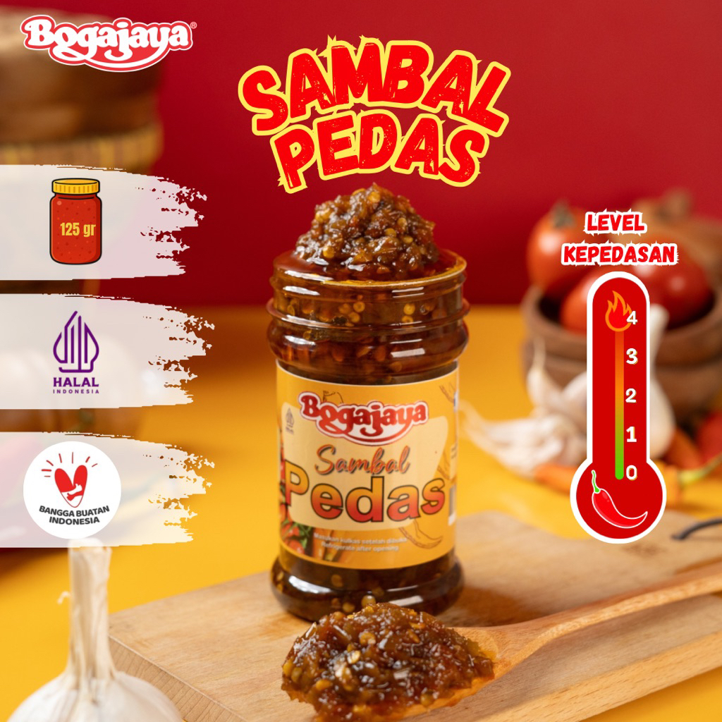 

SAMBAL PEDAS BOGAJAYA 135 GRAM / SAMBAL OLEH-OLEH KHAS SURABAYA (BEST SELLER)