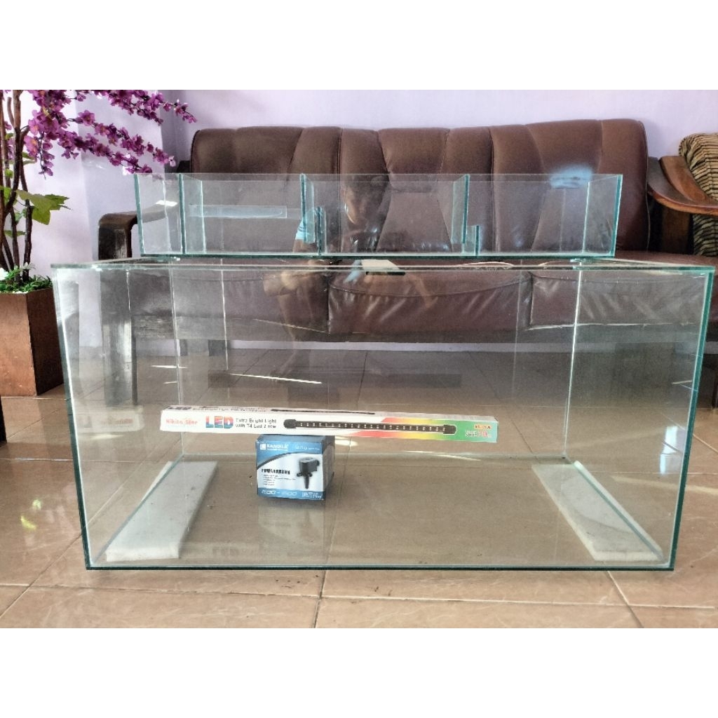 akuarium kaca 80x40x40 fulset