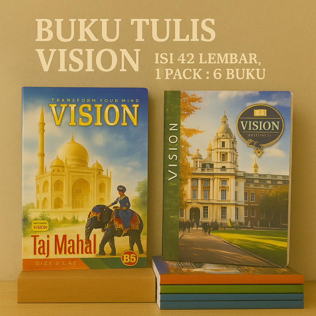 

Buku Tulis Sinar Dunia SIDU 42 Lembar (1 Pack Isi 6 Buku) B5 Big Boss Campus Vision Random