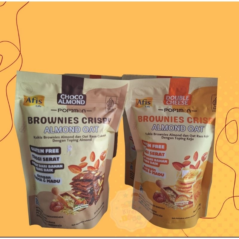 Afis Life Brownies Crispy Almond Oat