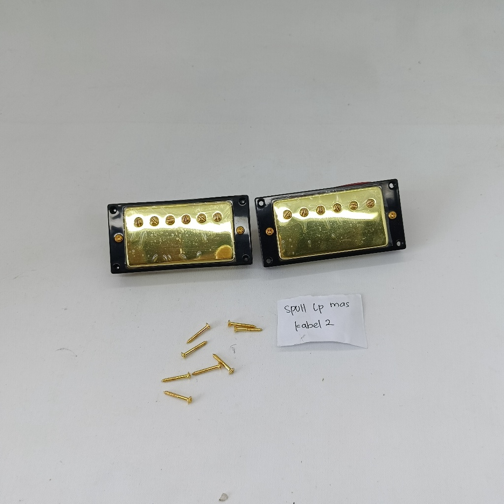spul LP mas kabel 2 pick up gitar elektrik spull coil humbucker Bridge net set guitar