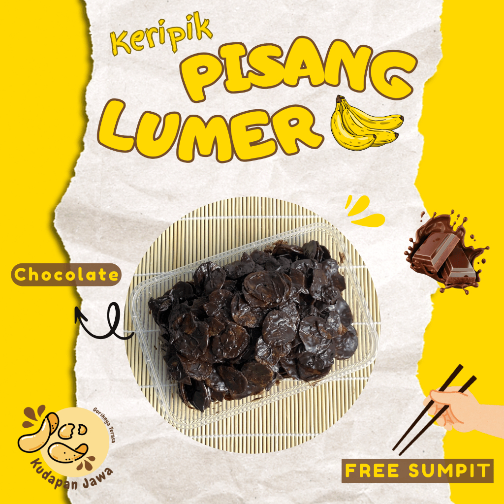 

KUDAPAN JAWA - 200 Gram Keripik Pisang Full Coklat Lumer Melted Choco Banana Chips