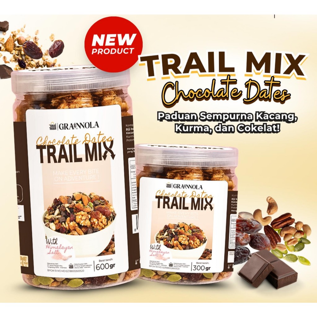 

Timur Tengah Trail Mix Chocolate Dates 300 Gr Dried Fruit with Raisins Almond Premium - Trail Mix Choco 300 Gr