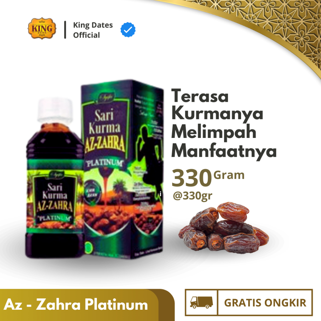 

Sari Kurma Az Zahra Platinum 330gr: Kuatkan Stamina Tubuh dengan Kurma Premium