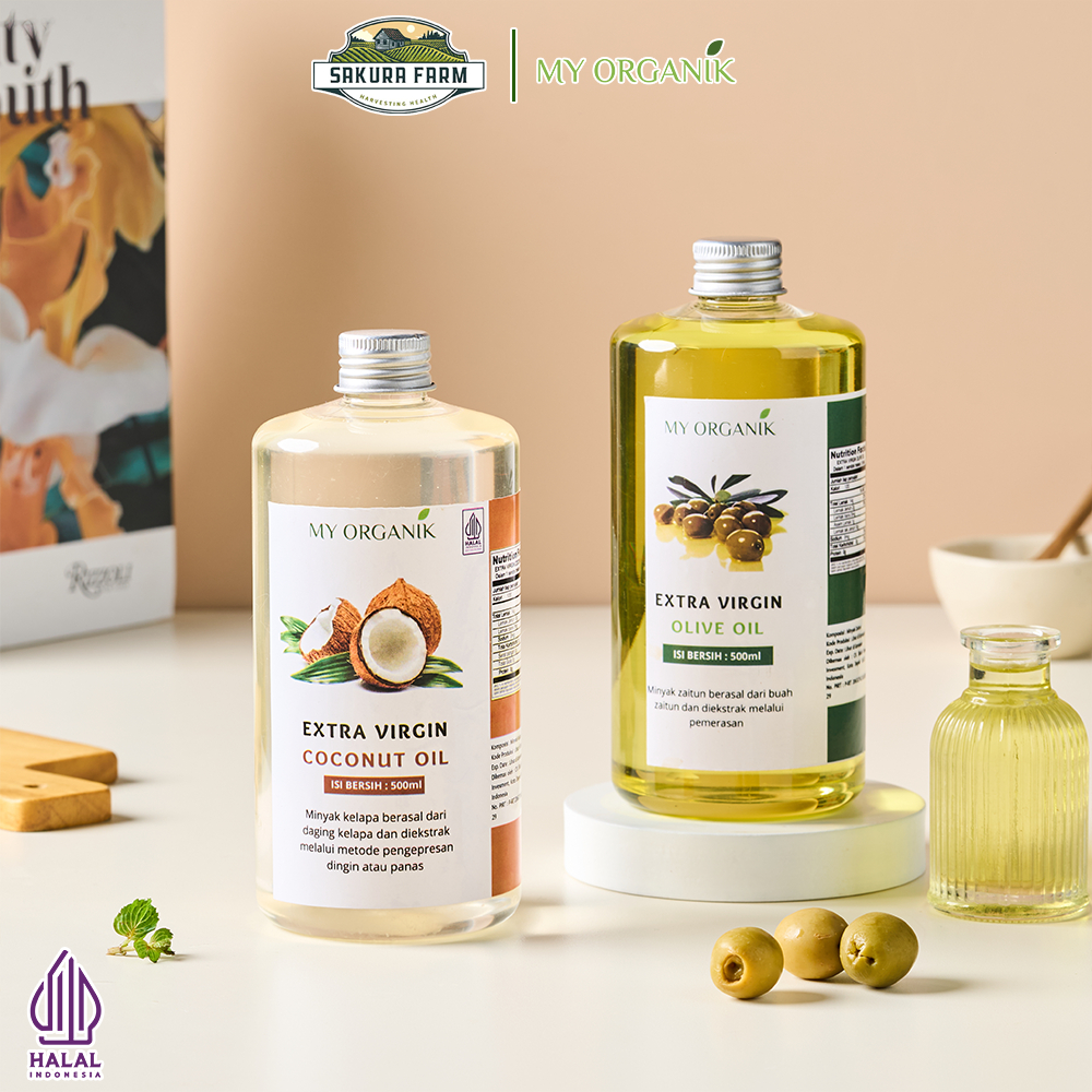 

Paket Sehat Lengkap – My Organik Minyak Zaitun 500ml Minyak Kelapa Virgin Oil Coconut 500ml