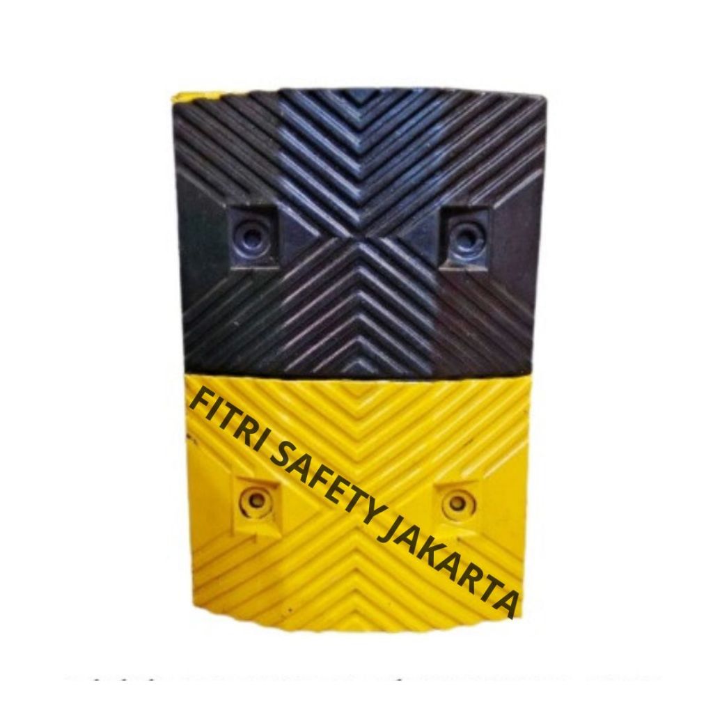 RUBBER SPEED BUMP 50CM POLISI TIDUR KARET SOLID KUAT TINGGI 5CM