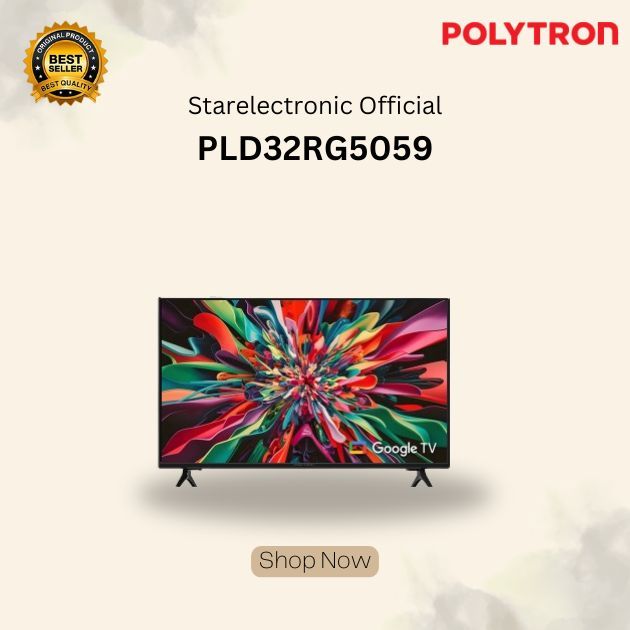 POLYTRON SMART GOOGLE TV LED 32 INCH PLD32RG5059 GARANSI RESMI/PLD 32RG5059/PLD-32RG5059/PLD32RG5059