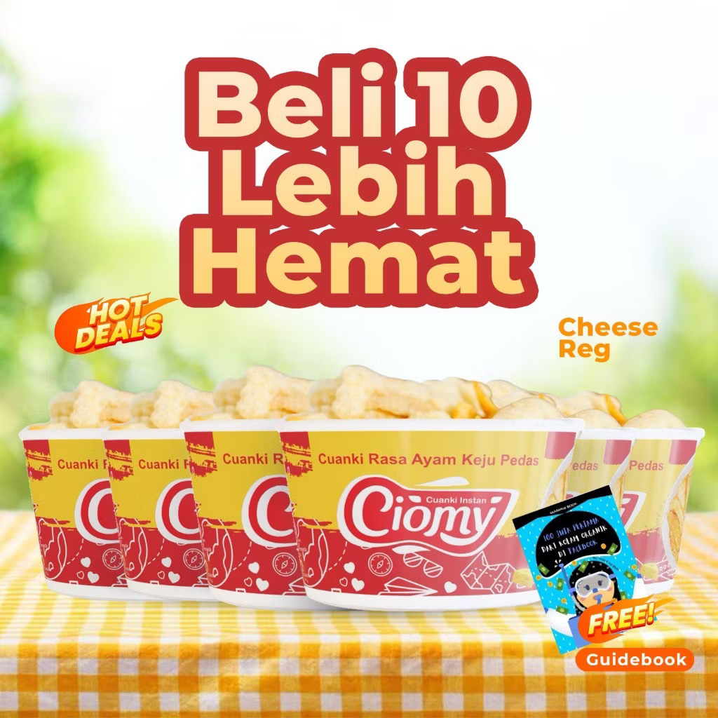 

Ciomy - Bundling 10 Cuanki Cheese Cup Reguler 75gr
