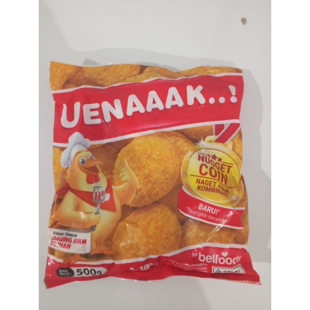 

Belfood Uenakk Nugget Coin 500g | Frozen Food Premium Siap Goreng