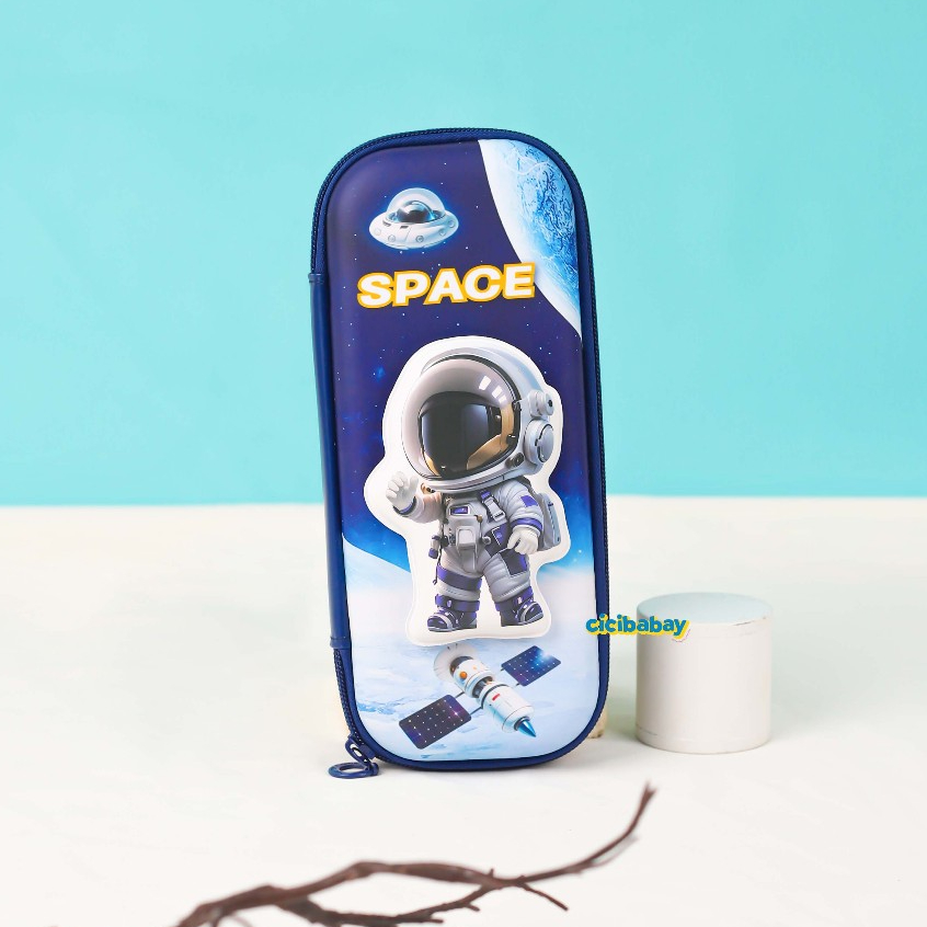 

Kotak Pensil Anak Astronout Squishy Timbul 3D Soft Pencil Case Tempat Alat Tulis Karakter Hardcase Pencil Case Zipper