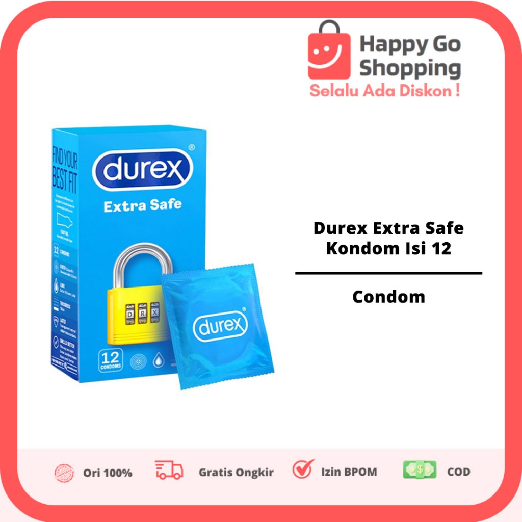 Durex Extra Safe Kondom Isi 12