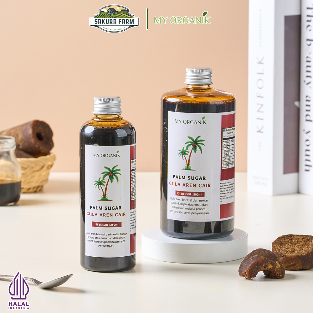 

My Organik Gula Aren Cair 250ml 500ml - Murni Rasa Khas untuk Kopi Susu, Teh Tarik & Minuman