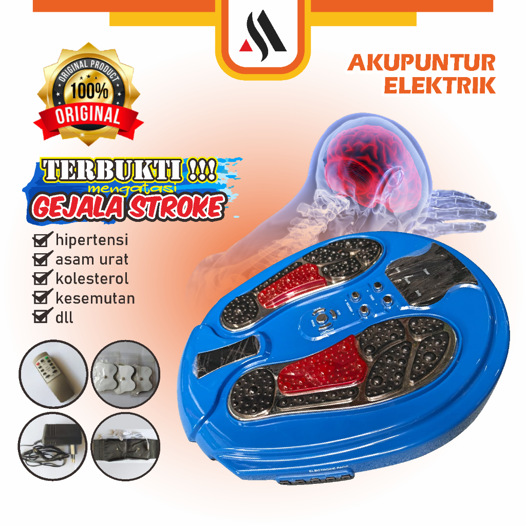 Alat Terapi Mesin Pijat Kaki Listrik Setrum Stroke Akupuntur Original