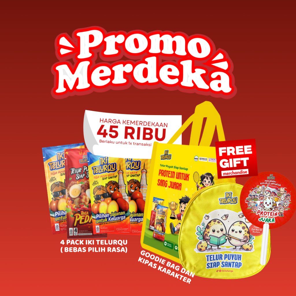 

(Promo Beli 4 GRATIS TAS ) Iki TelurQu Telur Paket Bundling Puyuh Siap Santap (REQUEST RASA CANTUMKAN DI NOTE)