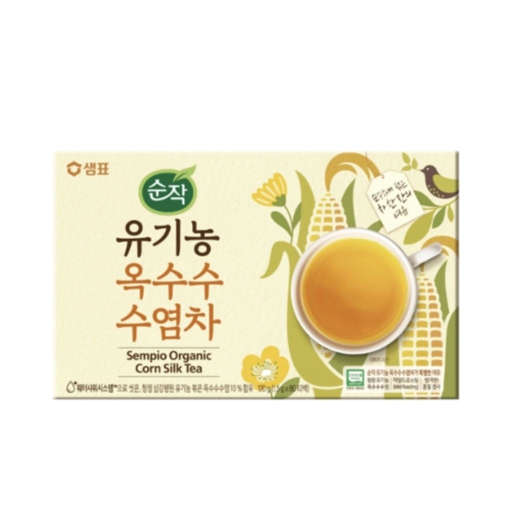 

Korean Sempio Organic Corn Silk Tea 80 bags Teh Jagung Korea 80 Sachets 80s Minuman Sehat Kulit Mulus Langsing