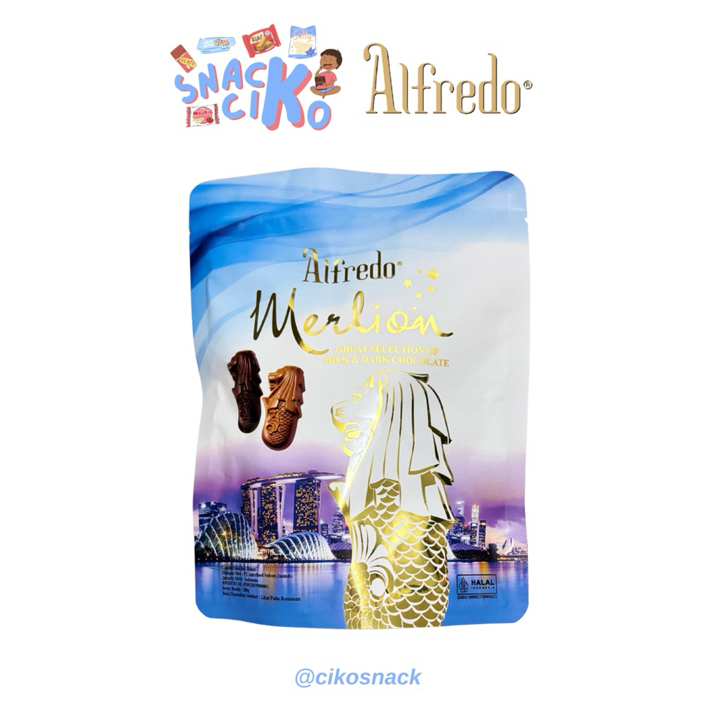 

[READY] Alfredo Merlion Chocolate Milk & Dark 200g