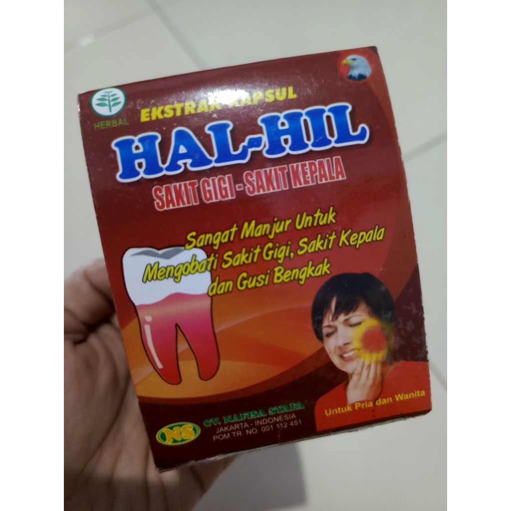 Jamu sakit gigi hal hil