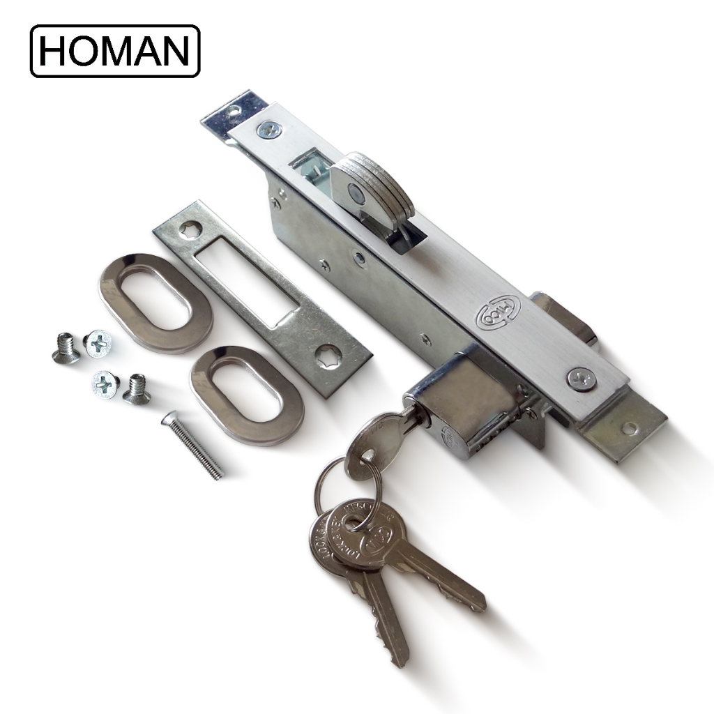 Kunci pintu geser dengan kait Kunci pintu geser Kunci kait pintu ayun