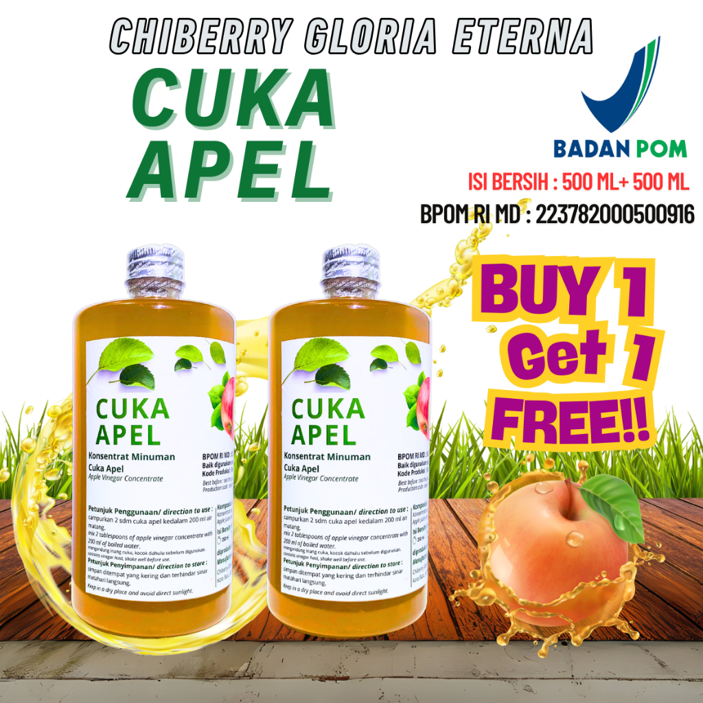 

CHIBERRY - Cuka Apel 500 ml Buy 1 Get 1