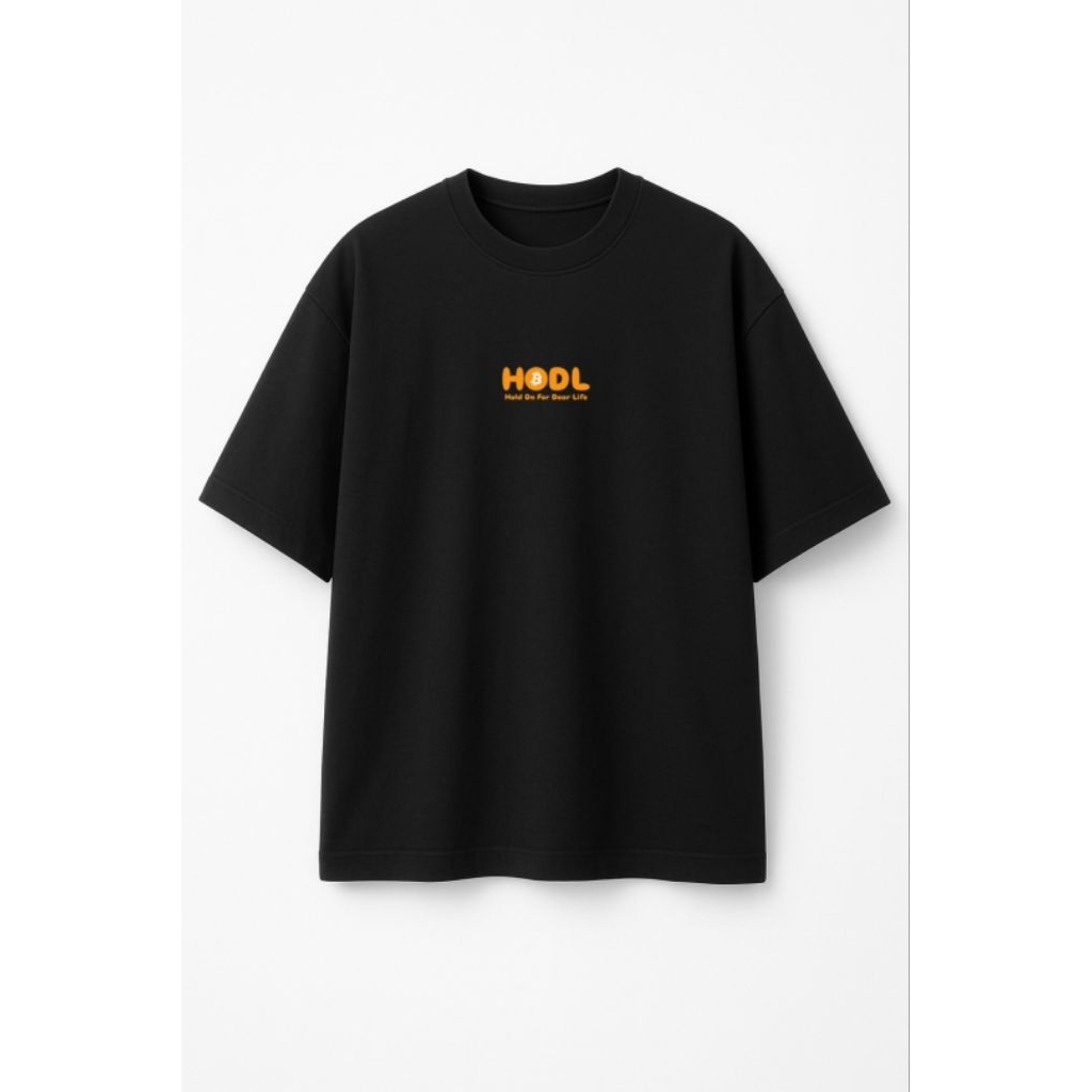 HODL - OVERSIZE T-shirt Edition - Crypto Bitcoin Tshirt - Kaos Crypto - HODL Original