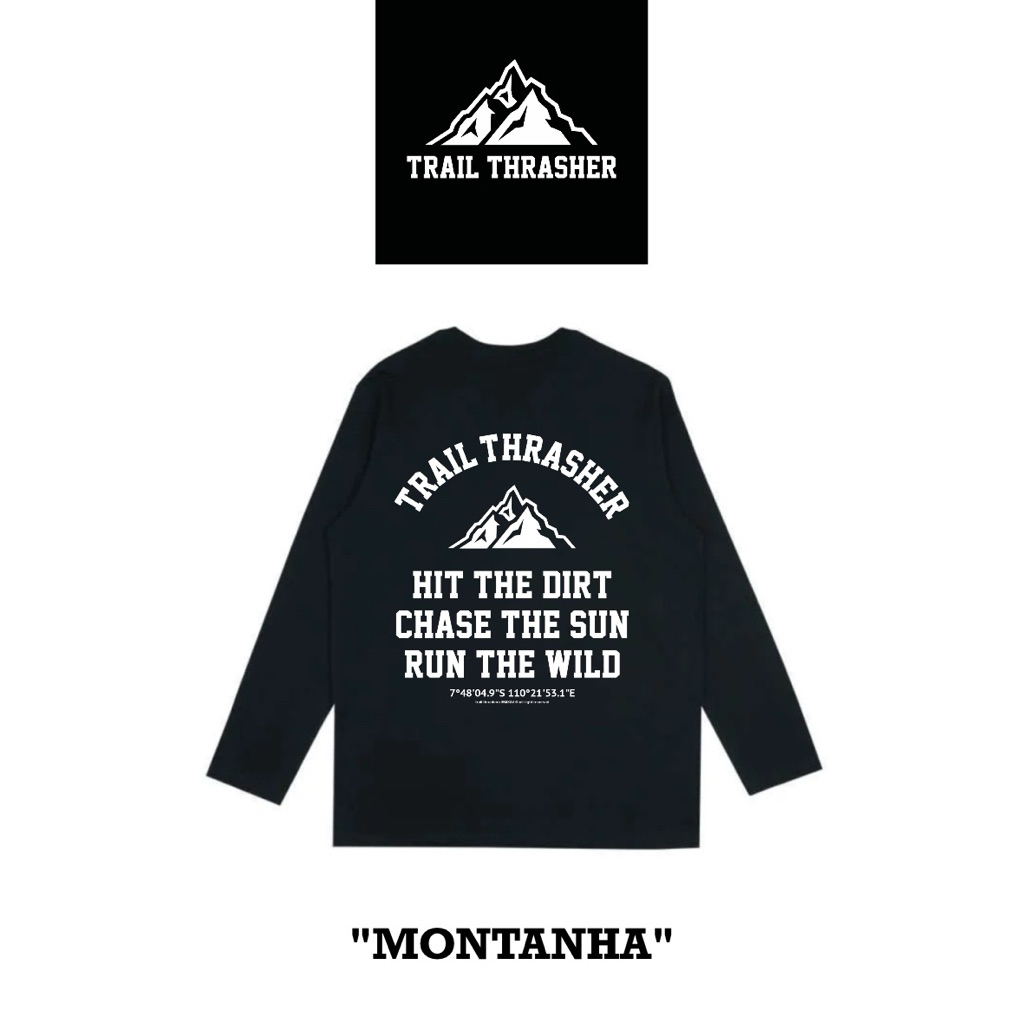Trail Thrasher - Montanha - Long Sleeve running T Shirt