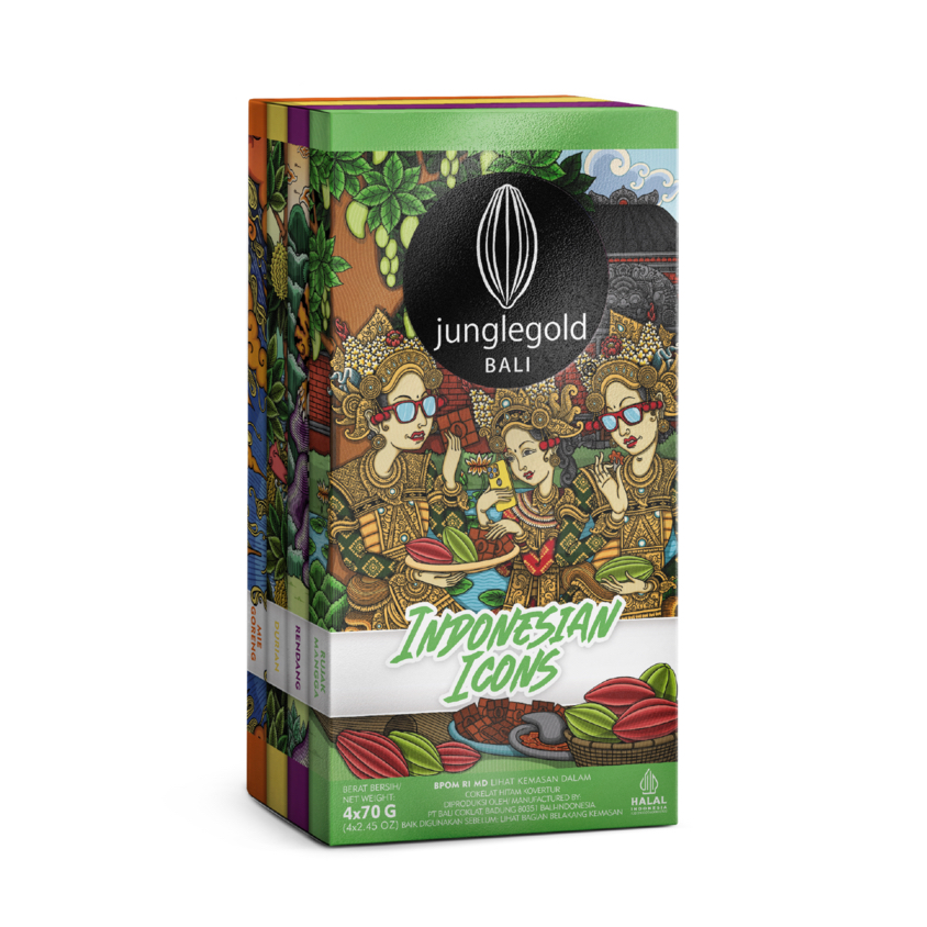 

JUNGLEGOLD Multipack Indonesian Icons 4x70g
