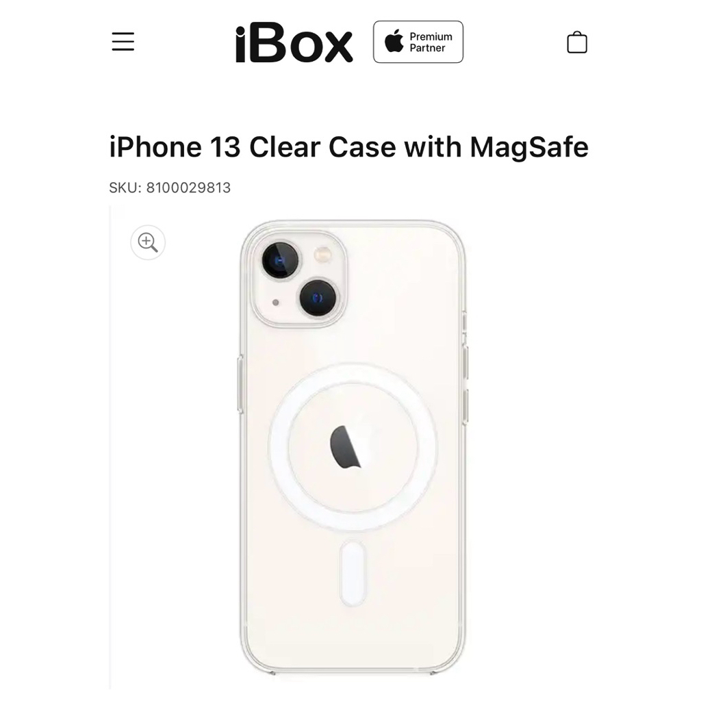 apple iphone 13 clear case with magsafe