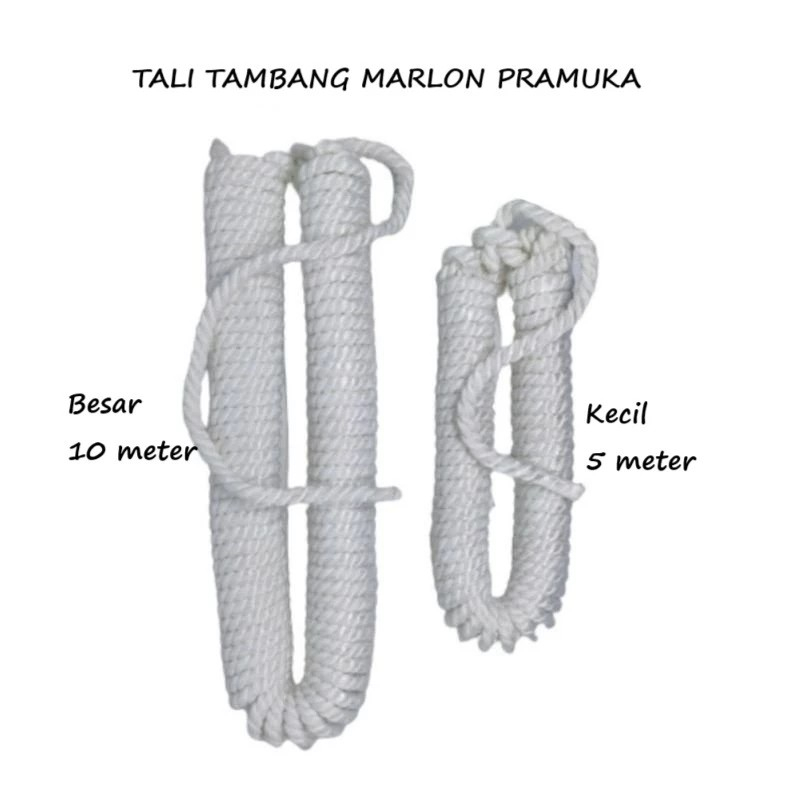 Tali Pramuka Marlon 10 Meter dan 5 Meter untuk Tambang Pramuka